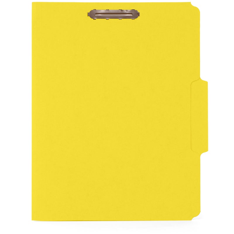 Blue Summit Supplies 50 Yellow Fastener File Folders - 1/3 Cut Reinforced Tab- Durable 2 Prongs Designed to Organize Standard Medical Files, Law Client Files, Office Reports - Letter Size, Yellow, 50 Pack - Image 3